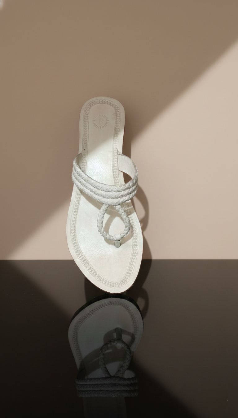 Kolhapuri Gol Veni Box Heel (Ladies)